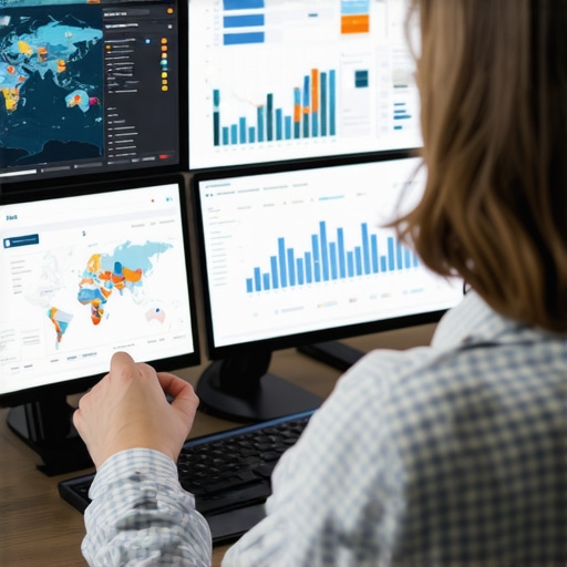 Analyzing Local SEO Data for Map Pack Optimization Digital marketer reviewing local SEO analytics and maps