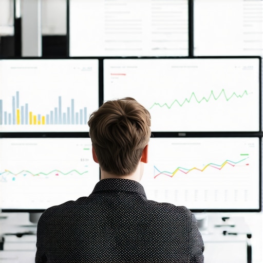 Marketing professional reviewing local SEO analytics for Google 3-Pack optimization.