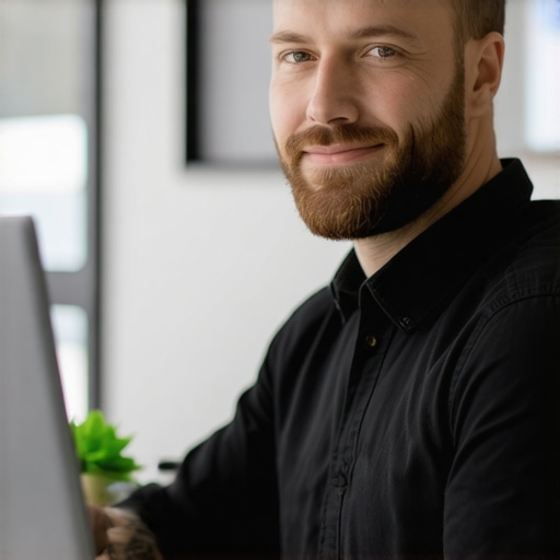 Business owner enhancing Google My Business profile with schema markup