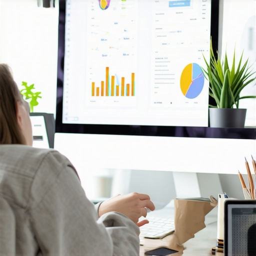 Person reviewing local SEO performance metrics on a laptop