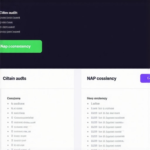 BrightLocal Citation Audit Dashboard BrightLocal dashboard displaying citation and NAP consistency analysis.
