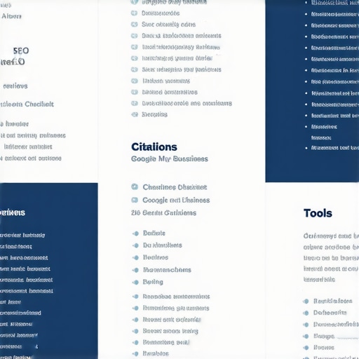 Local SEO Maintenance Checklist Infographic listing essential tools and routines for sustaining local map pack rankings.