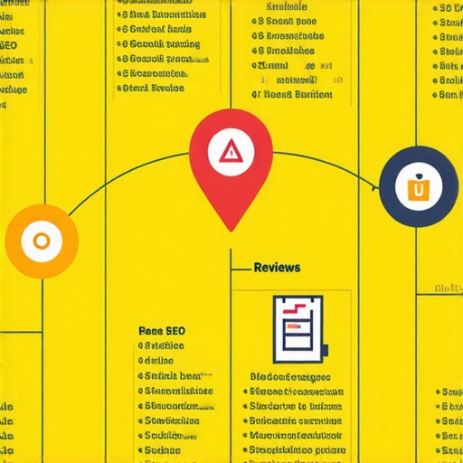 Visual representation of effective local SEO tactics for Google Maps ranking