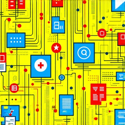 Illustration showing interconnected factors affecting local SEO rankings