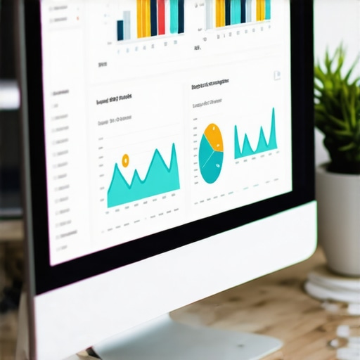 Computer screen displaying analytics and tools for local SEO optimization.