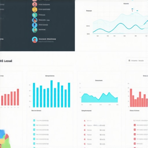 Dashboard displaying local SEO performance metrics and rankings.