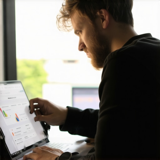 Business owner editing and uploading photos on Google My Business dashboard