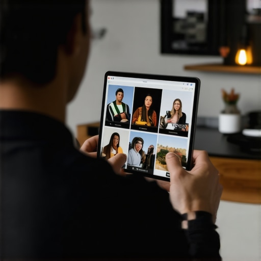 Optimizing GMB with Visual Content Business owner uploading photos and videos to Google My Business profile.