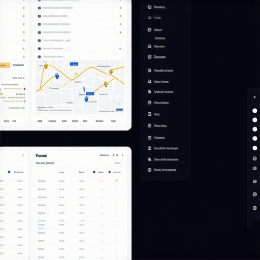 Local SEO Dashboard Tools Screenshot of SEO analytics dashboard showing local map rankings and data analysis