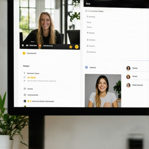 Staff member engaging with reviews on a computer, symbolizing instant response in local SEO strategy.
